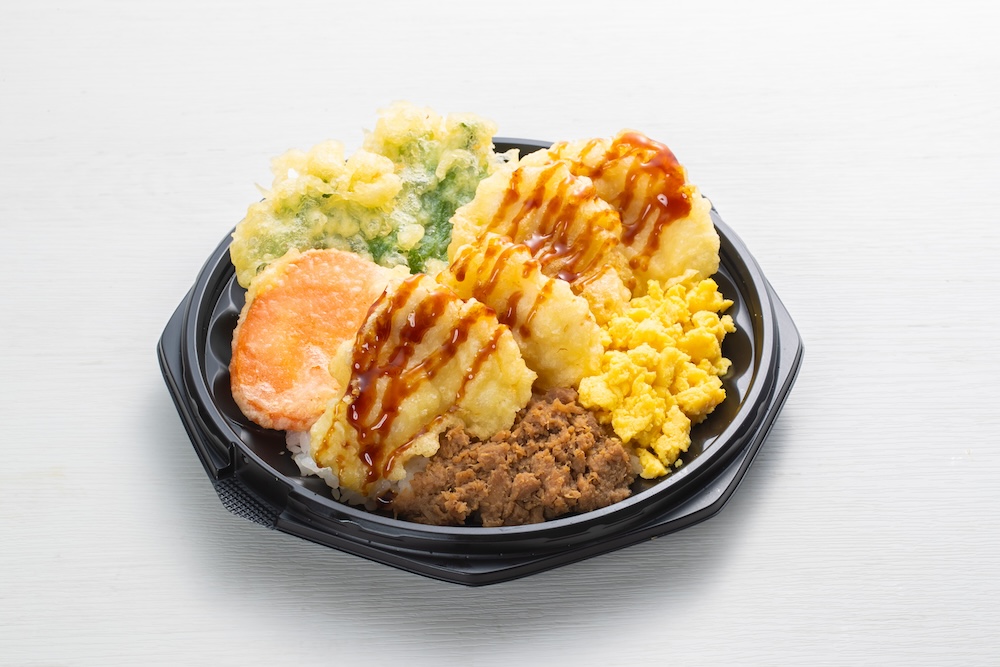 そぼろとり天丼